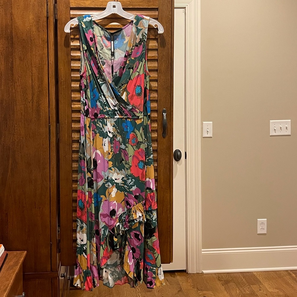 Tracy Reese Anthropologie Ruffle Faux Wrap Dress